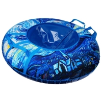 Тюбинг-ватрушка Winter Star &laquo;Звёздная ночь&raquo;, диаметр чехла 120 см