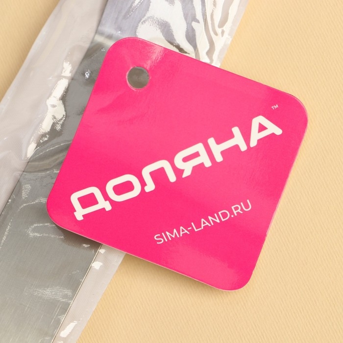 Кондитерская лопатка - палетка изогнутая Доляна, 26,5&times;3 см, рабочая часть 14,5 см, цвет серебристый