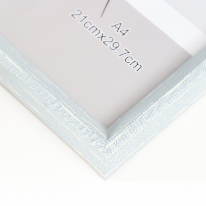 Фоторамка пластик формат А4 "Скандинавия" серо-голубая 32х23,5 см