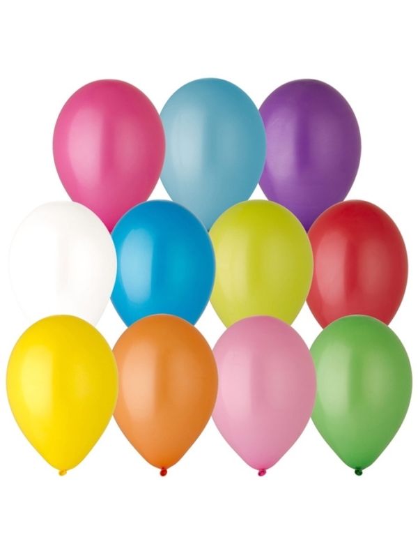 Шар латексный 12", пастель, набор 500 шт., цвета МИКС