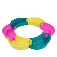 Песочница детская пластиковая, без крышки, 147 &times; 147 &times; 18 см, МИКС, &laquo;Ромашка&raquo;