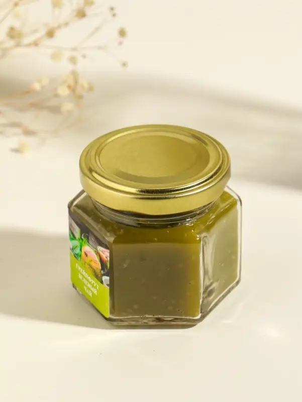 Свеча ароматическая в банке 70 гр воска, грейпфрут+зелёный чай