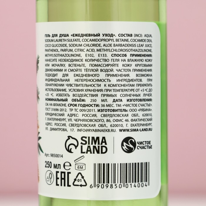 Подарочный набор ЧИСТОЕ СЧАСТЬЕ «Исполнения желаний»: гель для душа и пена для ванны, 2х250 мл, Новый Год Подарочный набор ЧИСТОЕ СЧАСТЬЕ «Исполнения желаний»: гель для душа и пена для ванны, 2х250 мл, Новый Год