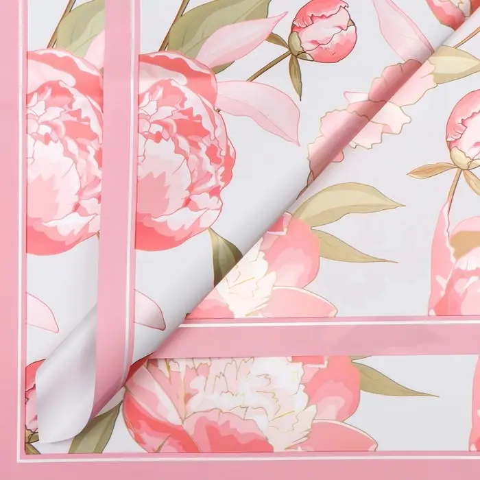 Пленка для цветов матовая, &laquo;Флёр&raquo;, 55&times;55 см, розовый