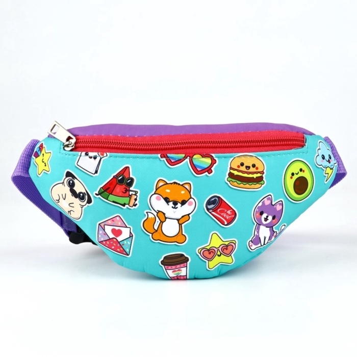 Сумка поясная детская &laquo;Весёлые друзья&raquo;, 20 х 10 х 6 см