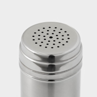 Баночка для сахарной пудры и корицы, 400 мл, нерржавеющая сталь, серебристая Баночка для сахарной пудры и корицы, 400 мл, нерржавеющая сталь, серебристая