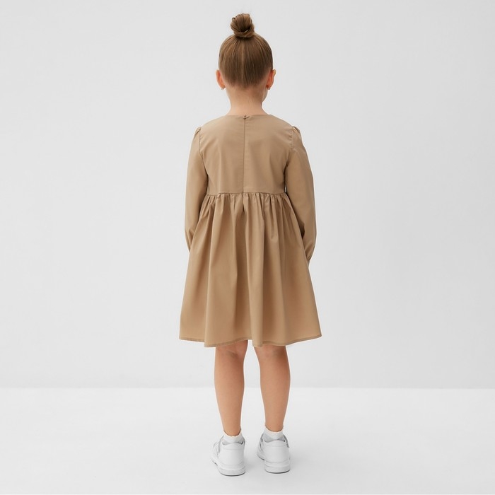 Платье для девочки MINAKU цвет бежевый, рост 122 см Платье для девочки MINAKU цвет бежевый, рост 122 см