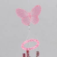 Музыка ветра пластик "Бабочка"  4 трубки 40 см