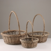 Набор корзин, 40х14/45 см, 34х14/43 см, 28х12/28 см, ива Набор корзин, 40х14/45 см, 34х14/43 см, 28х12/28 см, ива