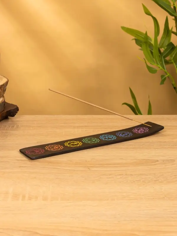 Подставка под благовония "7 чакр" 28,5х5 см, дерево