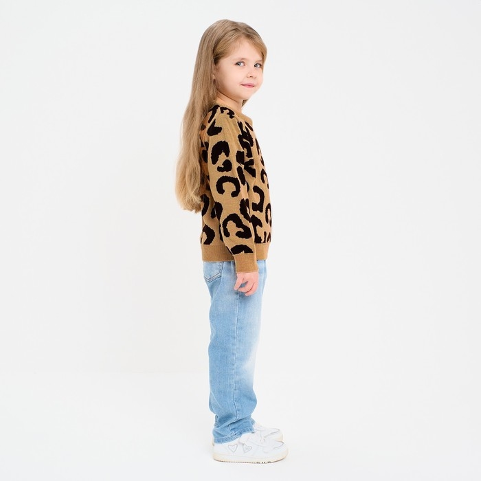 Джемпер детский леопардовый KAFTAN, р.30 (98-104 см) Джемпер детский леопардовый KAFTAN, р.30 (98-104 см)