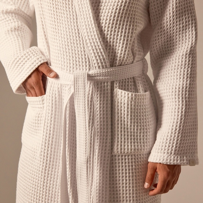 Халат вафельный мужской SL HOME: Boho Халат вафельный мужской SL HOME: Boho "Блан де Блан", размер XL, 100% хлопок, 280 г/м2