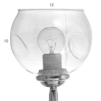 Бра "Берта" 1хЕ27 40Вт хром 21х13х23 см Бра "Берта" 1хЕ27 40Вт хром 21х13х23 см