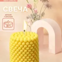 Свеча "Столб шарики" 6х6х7 см, соевый воск МИКС