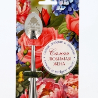Ложка подарочная на открытке "Самая любимая жена", 3 х 14 см