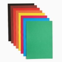 Картон цветной, А4, 8 листов, 8 цветов, немелованный, двусторонний, в папке, 220 г/м&sup2;, Мстители