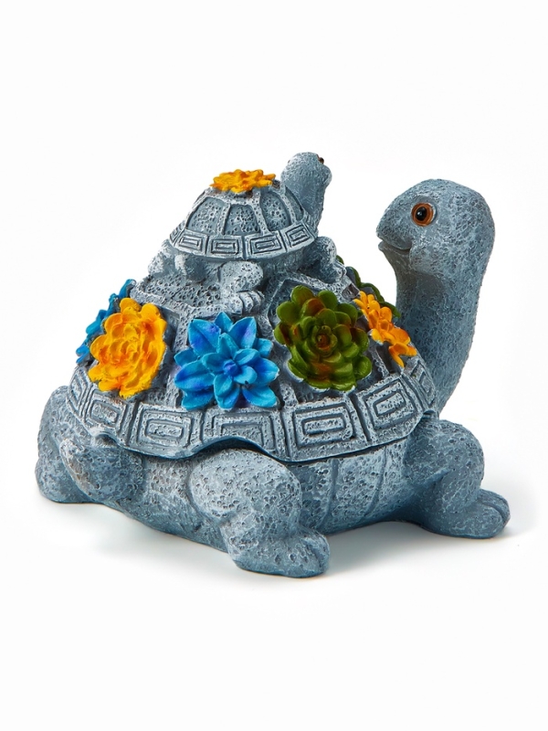 Фигурка полистоун TAKE IT EASY «Две черепашки», серый камень, 14×11×9.8 см Фигурка полистоун TAKE IT EASY «Две черепашки», серый камень, 14×11×9.8 см