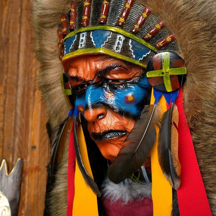 Панно "Индеец Кичи" 40х15х60 см, МИКС