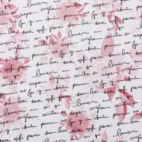 Бумага упаковочная крафт белый &laquo;Розы письмо&raquo;, малиновый/графит, 0.72&times;10&plusmn;5% м, 60 г