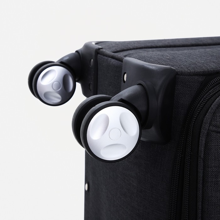 Чемодан малый 20 Чемодан малый 20", наружный карман, кодовый замок, цвет чёрный
