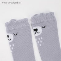 Гольфы Крошка Я &laquo;Мишка&raquo;, 10-12 см, цвет серый