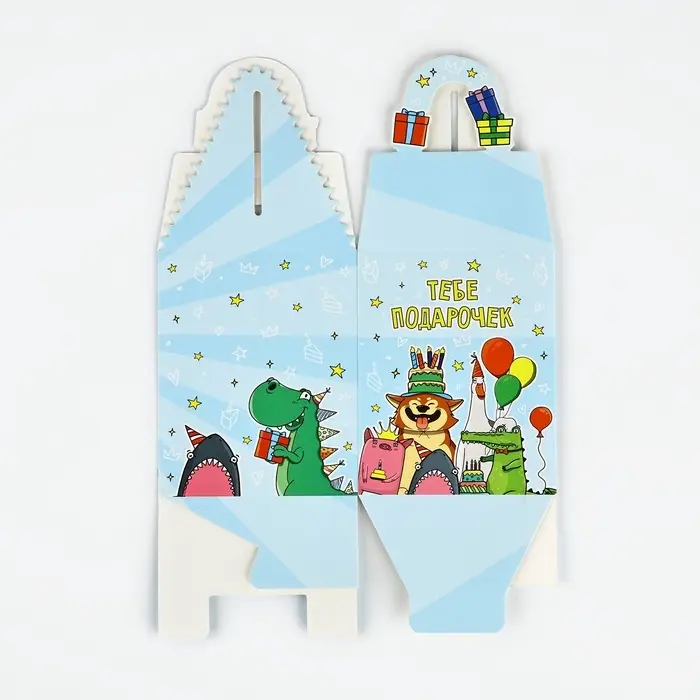 Коробка сборная &laquo;Тебе подарочек&raquo; 9 х 11 х 9 см