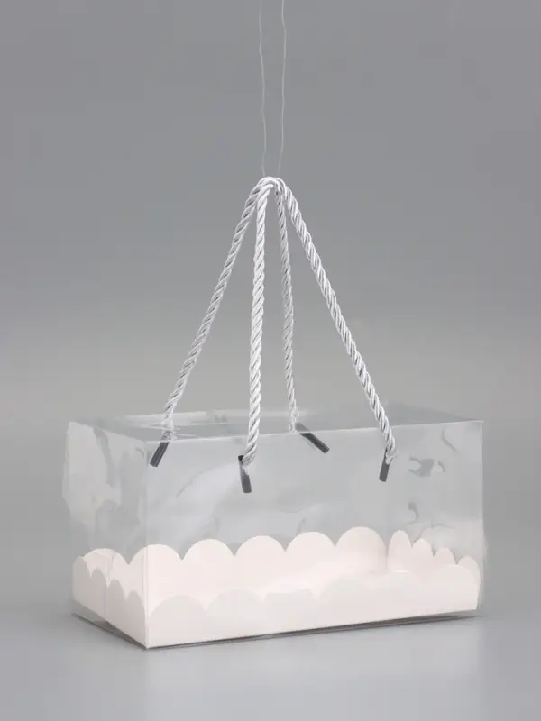 Кондитерская упаковка под рулет, белая 18,5 х 10 х 10 см