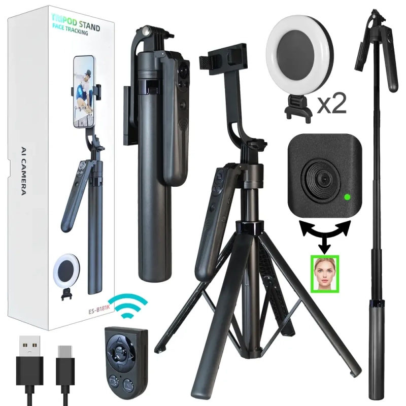 Монопод-трипод с блютуз пультом + модулем отслеживания ES-181K