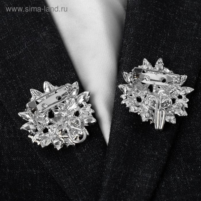 Зажим для кардигана «Соцветие», цвет радужный в серебре Зажим для кардигана «Соцветие», цвет радужный в серебре