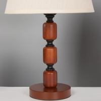 Лампа настольная BayerLux ЭКО "Одри" 1х40Вт Е27 черный/темно-кор. 25х25х43см