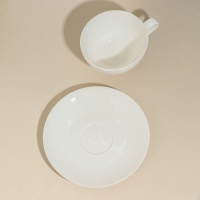 Чайная пара &laquo;Barista&raquo;, 400 мл, белая, фарфор