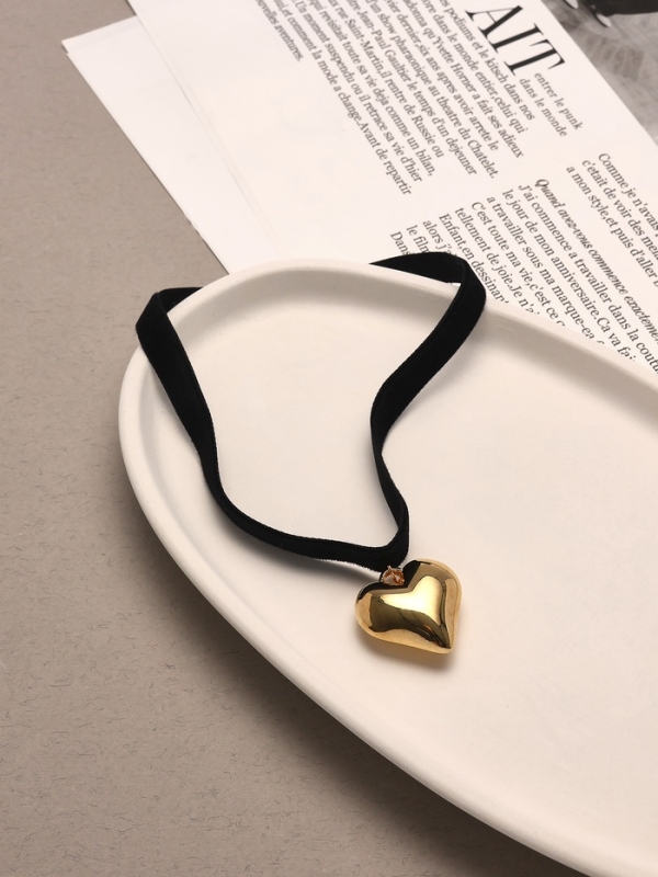 Чокер &laquo;Стиль&raquo; сердце, цвет золото, 30 см
