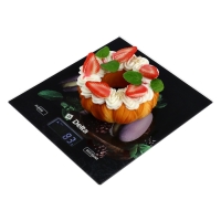 Весы кухонные DELTA KCE-65, электронные, до 5 кг, рисунок "Ягодные макарони" Весы кухонные DELTA KCE-65, электронные, до 5 кг, рисунок "Ягодные макарони"