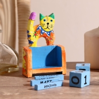 Деревянный календарь "Котёнок"7х4х10 см МИКС (2 языка) Деревянный календарь "Котёнок"7х4х10 см МИКС (2 языка)