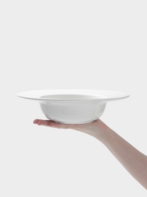 Тарелка для пасты Hanna Kn&ouml;vell, d=26.5 см, фарфор, белая