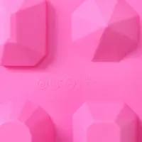 Форма для льда Доляна &laquo;Драгоценные камни&raquo;, силикон, 22,5&times;10,6 см, 6 ячеек (d=4 см), цвет МИКС