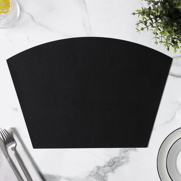 Салфетка сервировочная на стол &laquo;Тэм&raquo;, 30&times;44 см, цвет чёрный
