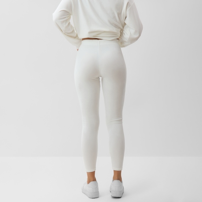 Костюм женский (свитшот и леггинсы) KAFTAN Plushy р. 44-46, белый