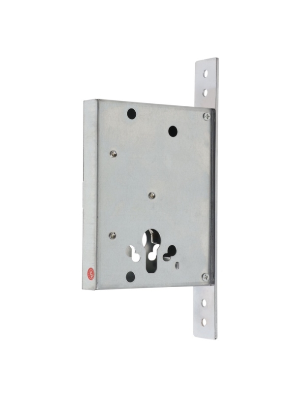 Корпус замка LOCKLAND для металлических дверей, без цилиндрового механизма, хром