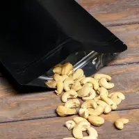 Пакет дой-пак, матовый, чёрный, 20&times;30&times;5 см