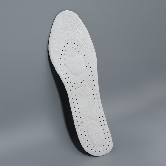 Стельки для обуви, универсальные, р-р RU до 46 (р-р Пр-ля до 46), 29 см, пара, цвет чёрный