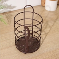 Сушилка для столовых приборов Доляна, 17,5&times;11&times;11 см, цвет коричневый