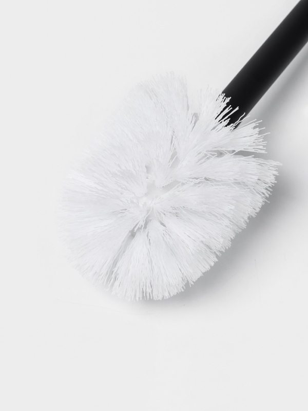 Ёршик для унитаза с подставкой, цвет черный