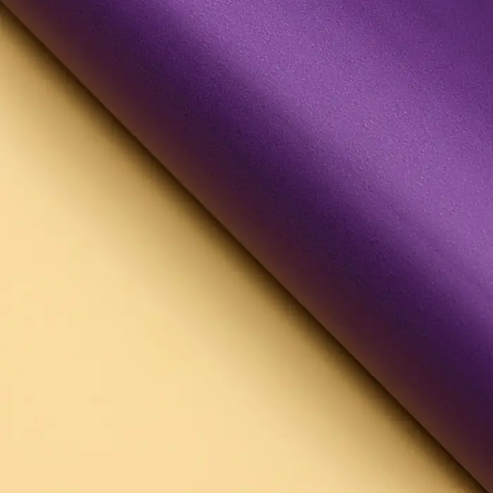 Пленка для цветов матовая, фиолетовый - сливочное масло, 56&times;57 см
