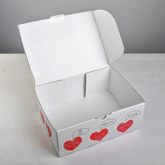 Коробка‒пенал, упаковка подарочная, &laquo;Для тебя с любовью&raquo;, 30 х 23 х 12 см