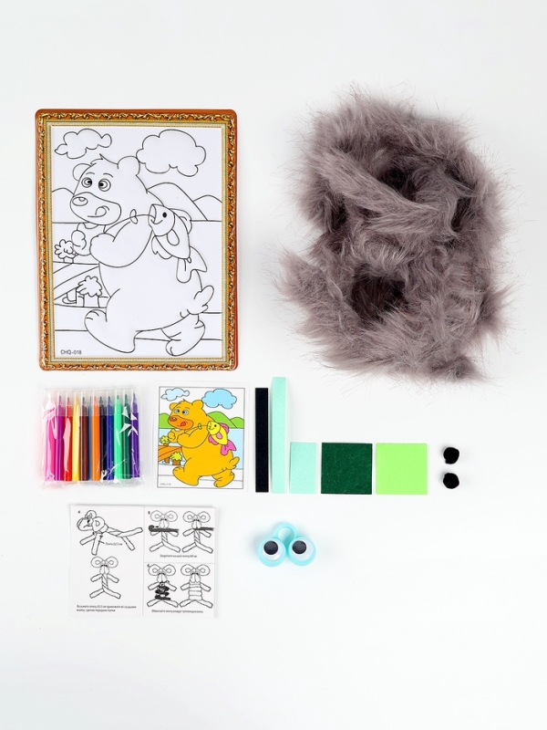 Набор для творчества: создание игрушки и раскраска "Коала и друзья"
