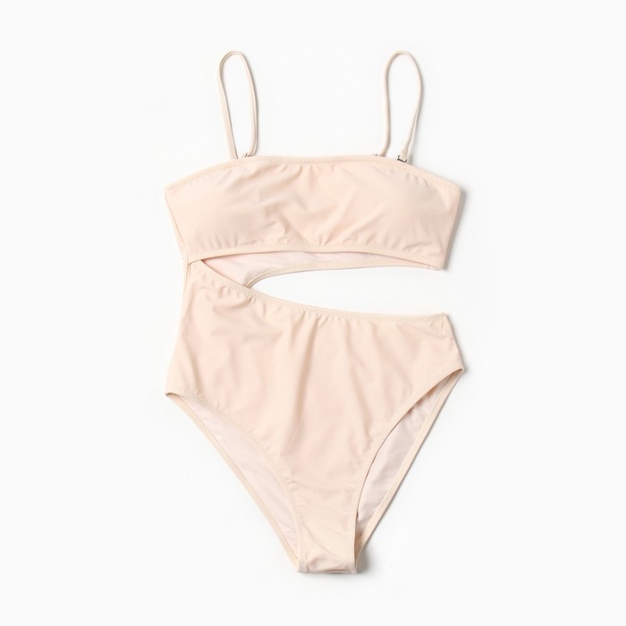 Купальник слитный женский MINAKU цвет молочный, размер 48