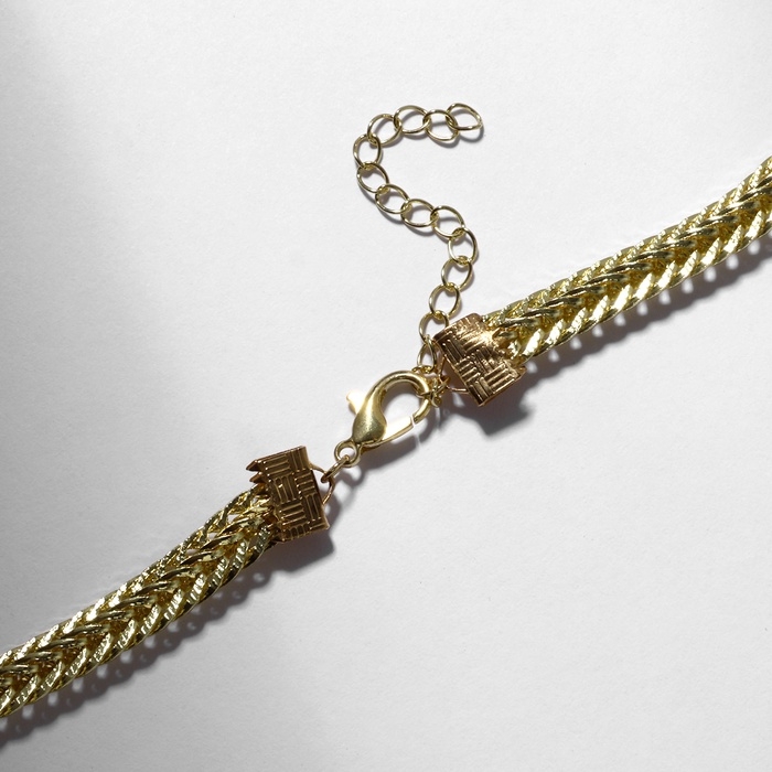 Колье Колье "Жемчужина" овал, цвет белый в золоте, 40 см