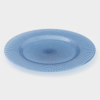 Тарелка подстановочная "Brick" 33 см , цвет голубой
