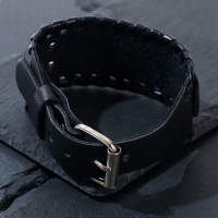 Браслет-оберег &laquo;Коловрат&raquo; круг, цвет чёрный с чернёным серебром, 25 см